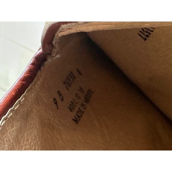 Frye Paige Riding Boots Size 9 Brown Leather Equestrian Fall Staple Distressed - Picture 11 of 13